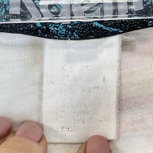 Vintage KAELIN Women XS White Striped Embroidered Nautical Crest 80s Windbreaker - Picture 9 of 10